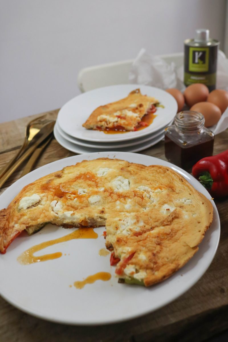 Fritattawith Feta And Paprika Olive Oil – Kasandrinos International