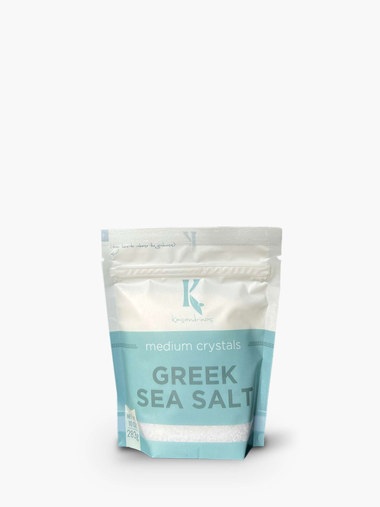 (4) pack Greek Sea Salt - Medium Crystals