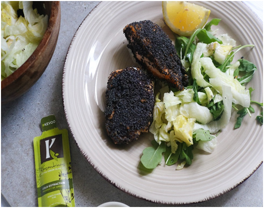 Poppy Seed Crusted Salmon