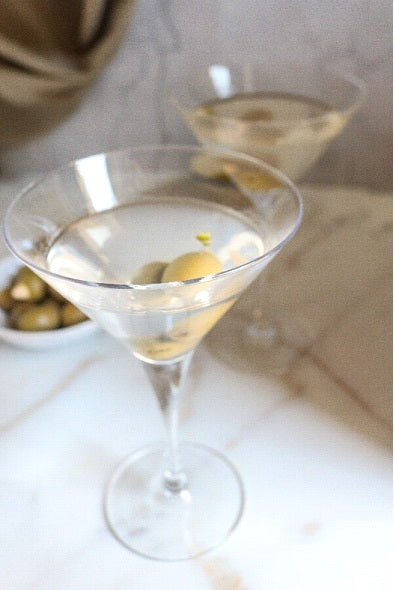 Dirty Martini with Brine and Olive Oil