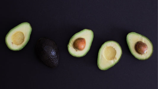 Avocados cut in half