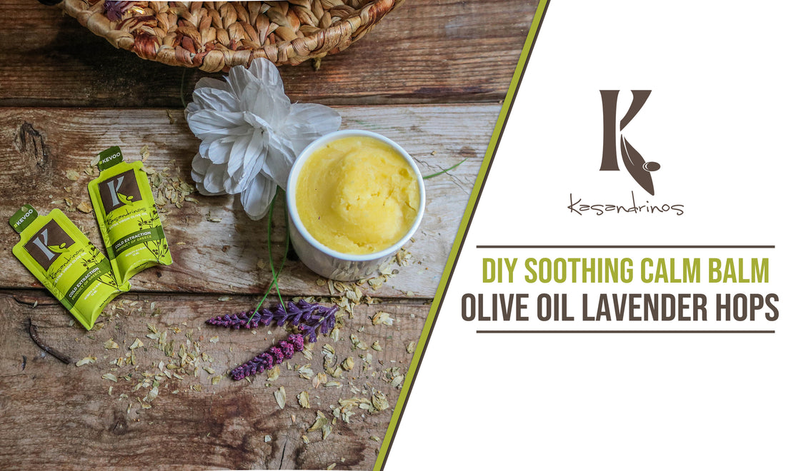 DIY Olive Oil Lavender Hops Balm