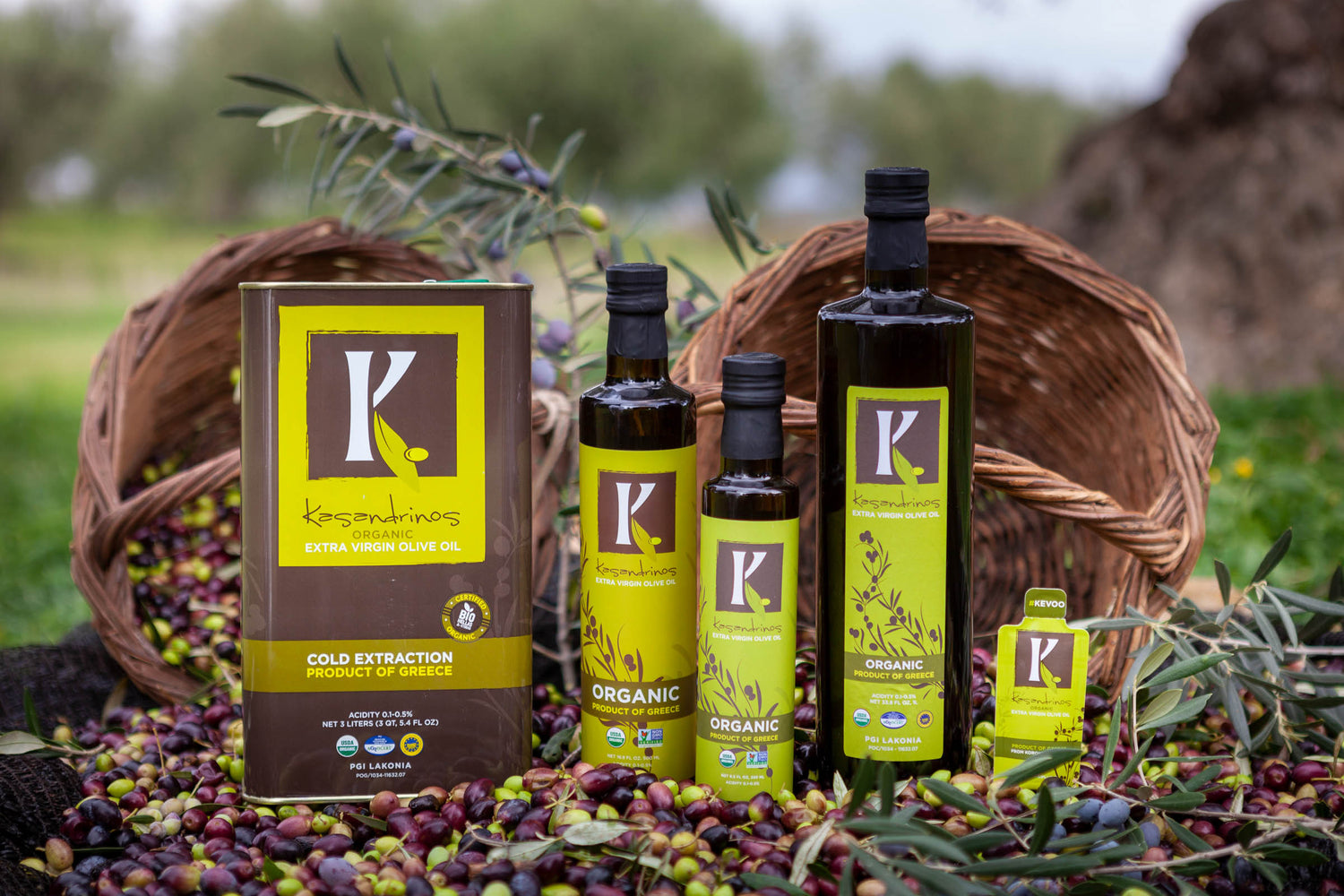 Kasandrinos Olive Oil Flatlay