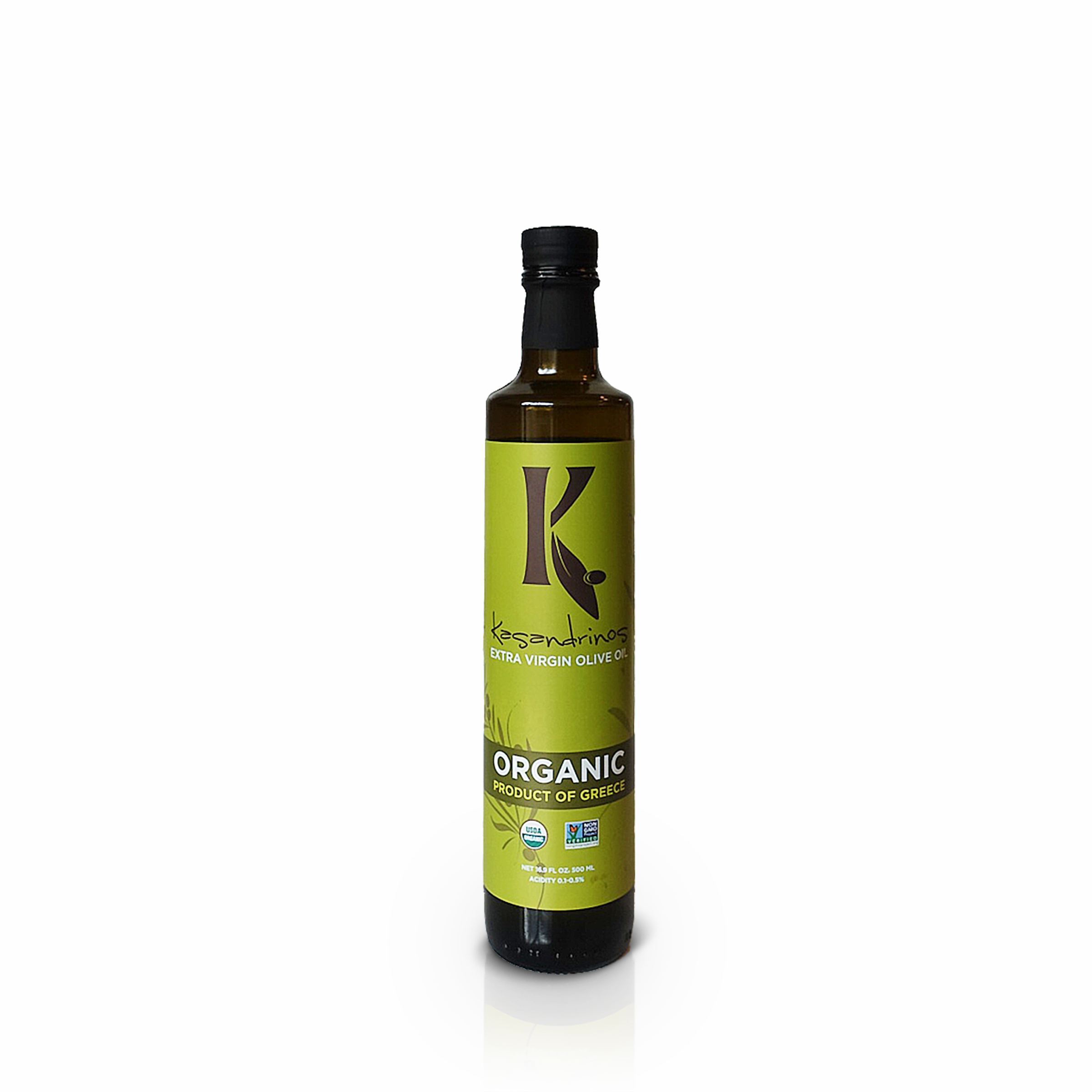 Kasandrinos Organic Extra Virgin Olive Oil (Polyphenol Rich, 500ml)