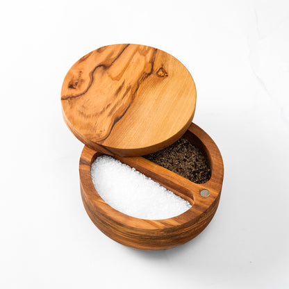 Olive Wood Salt and Pepper Cellar