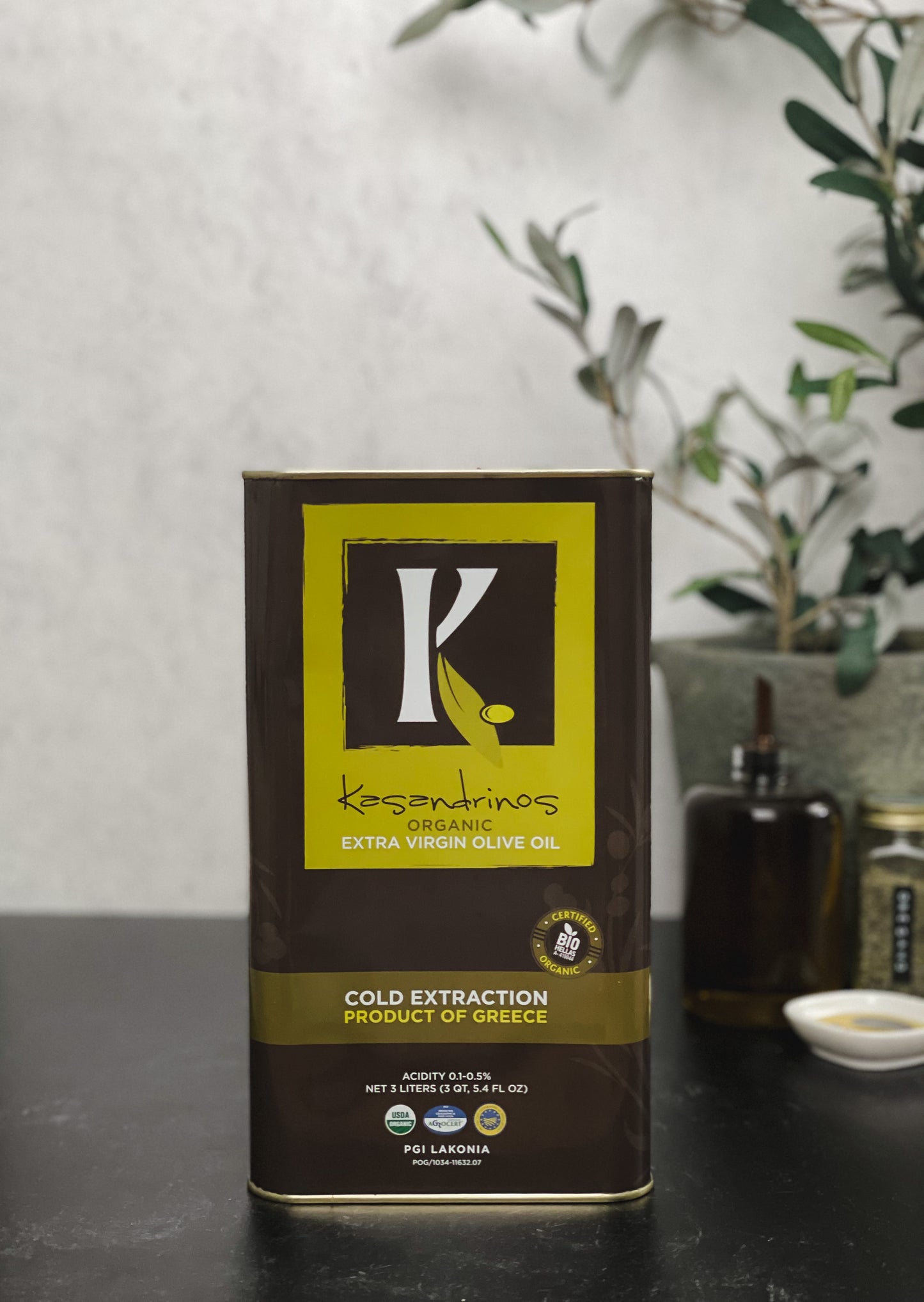 KASANDRINOS Olive Oil Lakonia Can